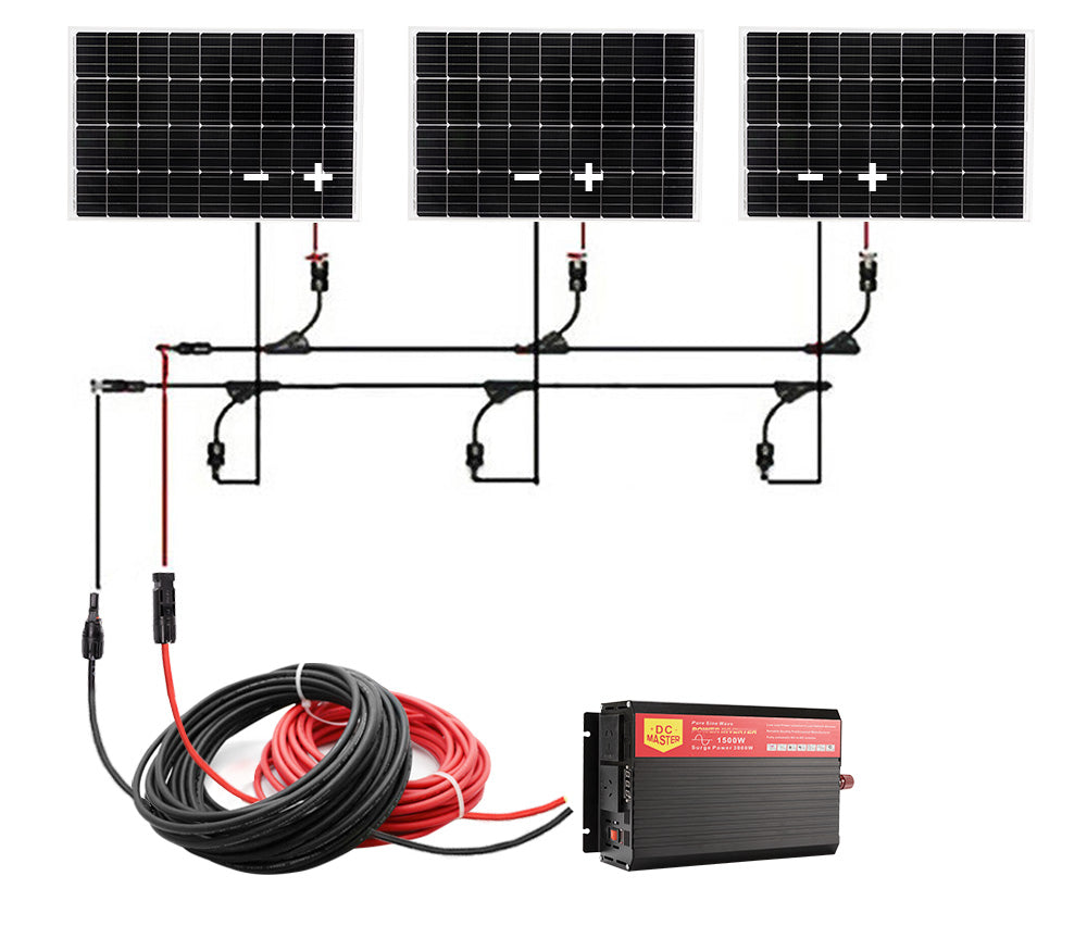 ATEM POWER 2x 5m Extension Cable Wire Connectors Solar Panel to regulator Cable 4mm2