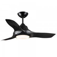 Evo II 36" Ceiling Fan with Light Black
