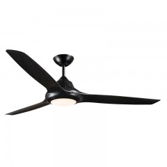 Evo II 58" Ceiling Fan with Light Black