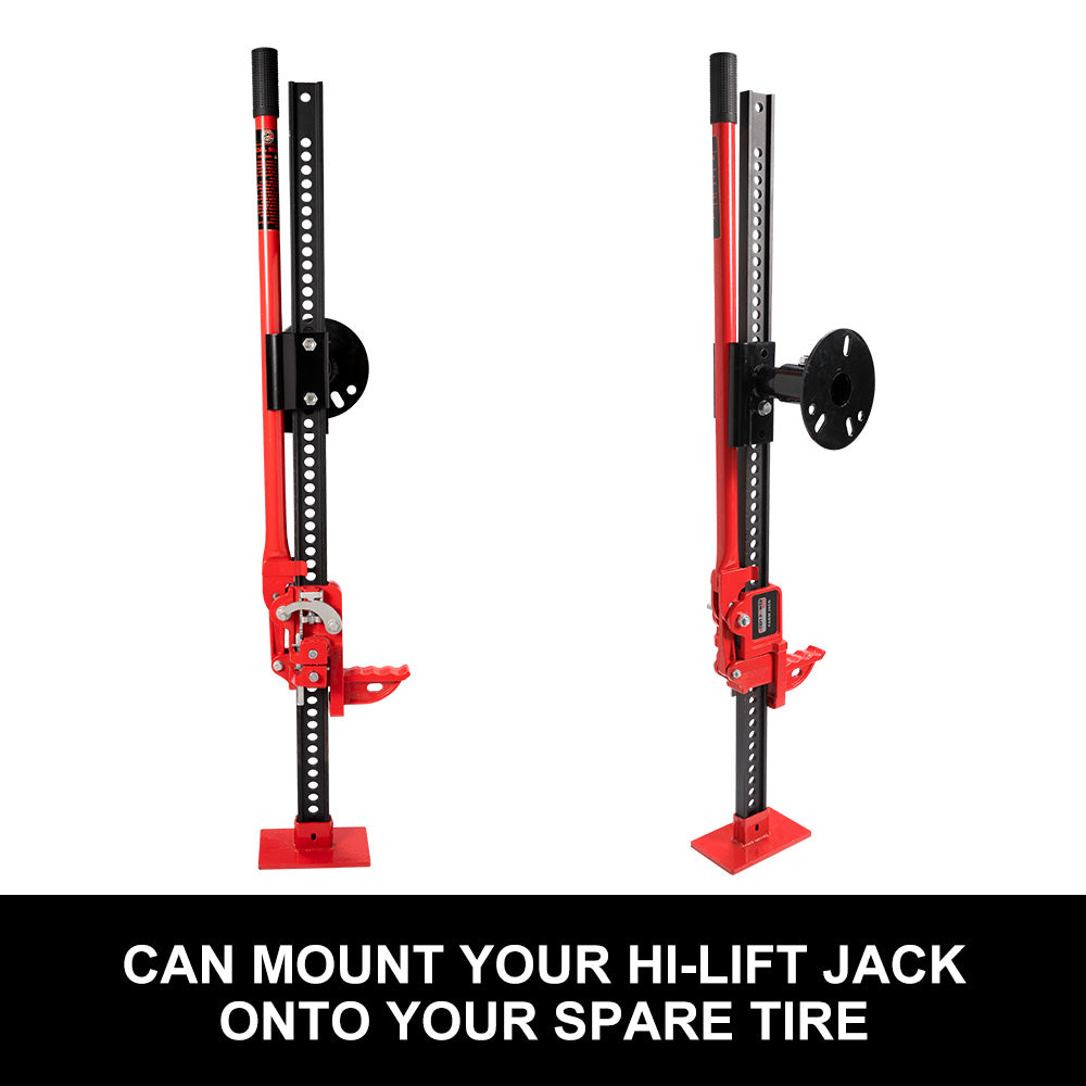 Spare Wheel Mount Bracket Carrier for Hi Lift High Farm Jack Recovery 4x4 4WD