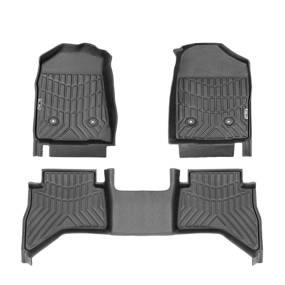 KIWI MASTER 3D TPE Car Floor Mats Liner Fit Holden Colorado Dual Cab 2012-2020