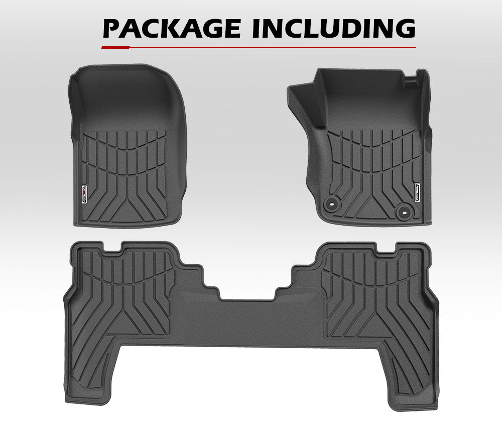 KIWI MASTER 3D TPE Car Floor Mats for Toyota Landcruiser 76 Series 2012 - ON GXL Dual Cab