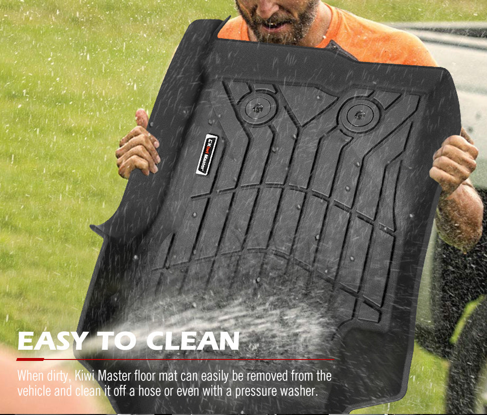 Kiwi Master 3D TPE Car Floor Mats Liner Fit 2023+ Ford Ranger Next Gen