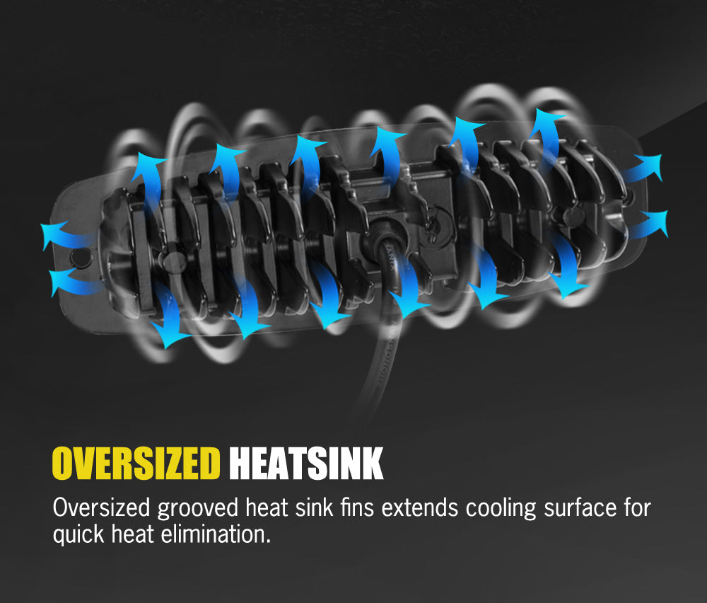 FIERYRED 4x 6inch Flush Mount LED Work Light Bar Flood Reverse 4WD