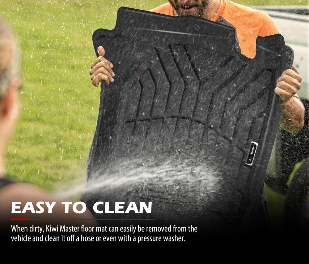 KIWI MASTER 3D TPE Car Floor Mats Liner Fit Mitsubishi Triton MQ 2015-2018