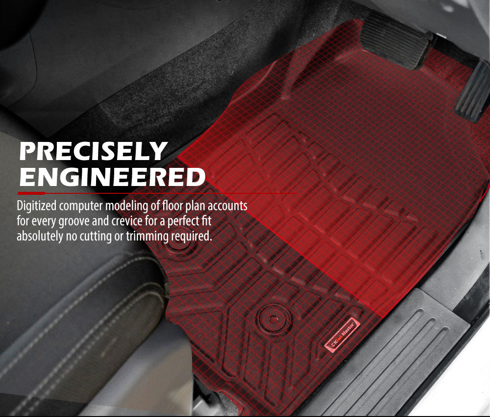 KIWI MASTER 3D TPE Car Floor Mats Liner Fit Holden Colorado Dual Cab 2012-2020