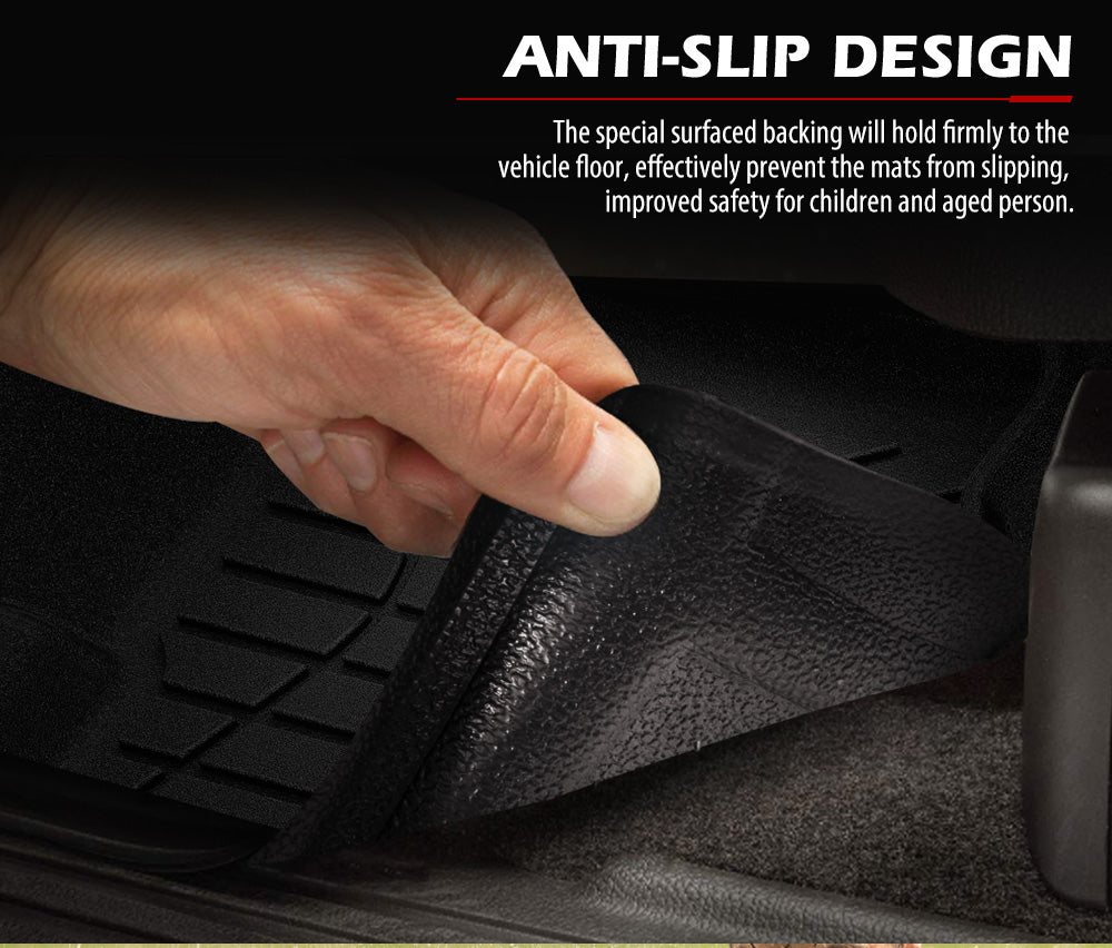 KIWI MASTER 3D TPE Car Floor Mats Liner Fit Holden Colorado Dual Cab 2012-2020