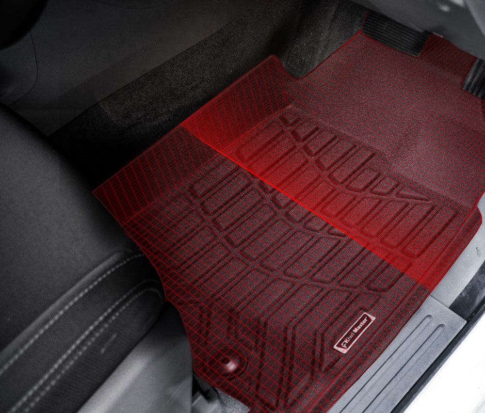 KIWI MASTER 3D TPE Car Floor Mats Liner for Isuzu MUX MU-X 2013-2020