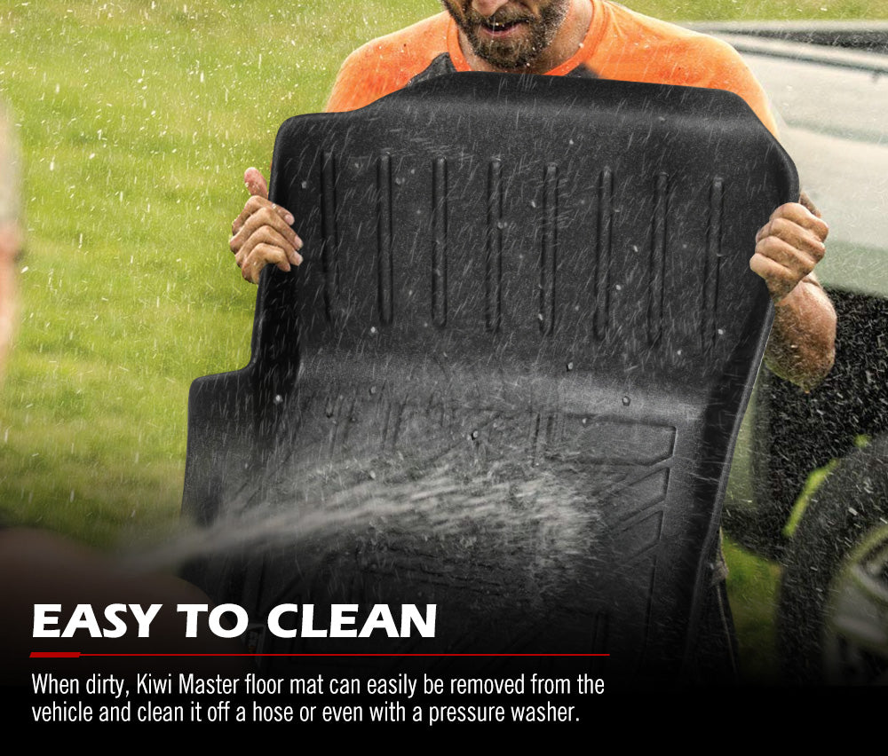 KIWI MASTER 3D TPE Car Floor Mats Liner for Mitsubishi Pajero Sport MY 2015-2023