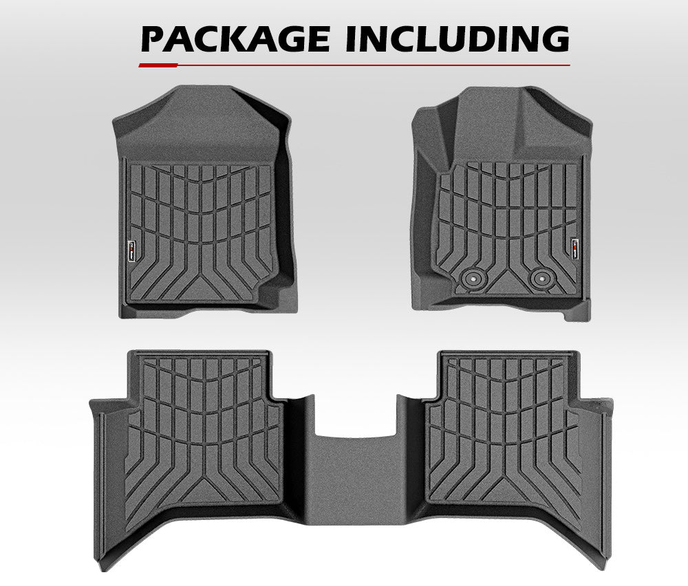 KIWI MASTER 3D TPE Car Floor Mat for Ford Ranger Wildtrak Raptor PX PX2 2011-MY2022