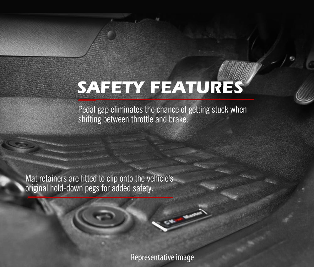 Kiwi Master 3D TPE Car Floor Mats Liner Fit Isuzu D-MAX DMAX Dual Cab UTE 2021+