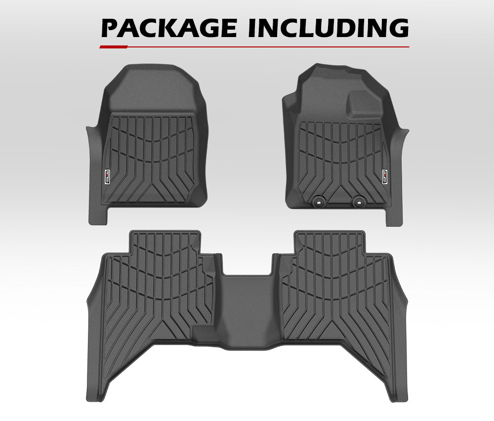 Kiwi Master 3D TPE Car Floor Mats Liner Fit Isuzu D-MAX DMAX Dual Cab UTE 2021+