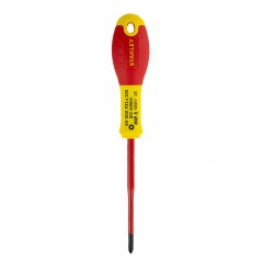 Stanley Fatmax Pozidriv Tip Slimline VDE Screwdriver, Blade: #1 x 100mm