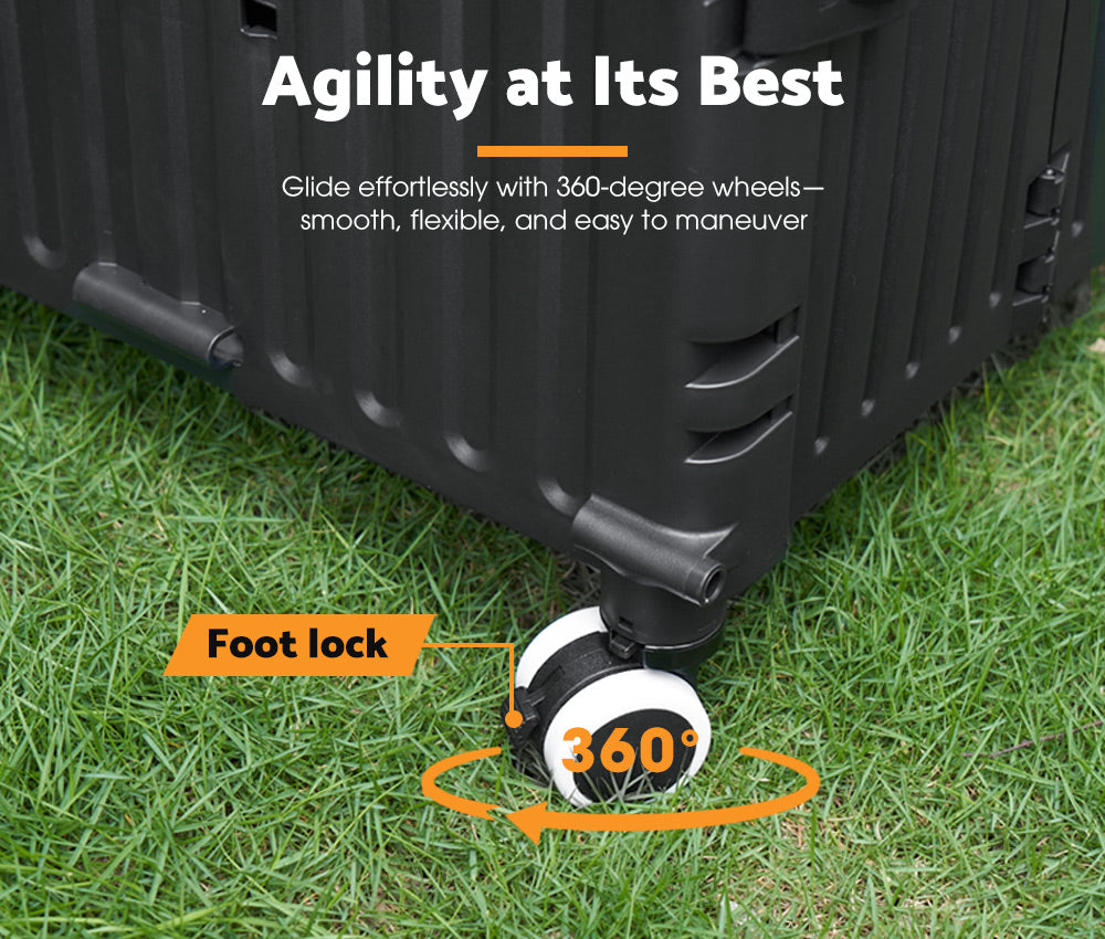 San Hima 70L Shopping Trolley Foldable Camping Cart Grocery Basket 360° Wheel