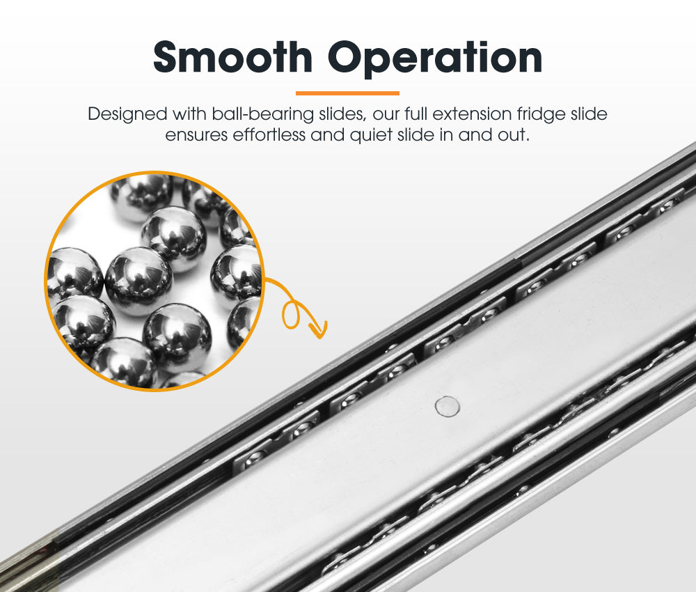 San Hima 95L Fridge Slide With Extendable Table Cutting Board Caravan Part 120KG