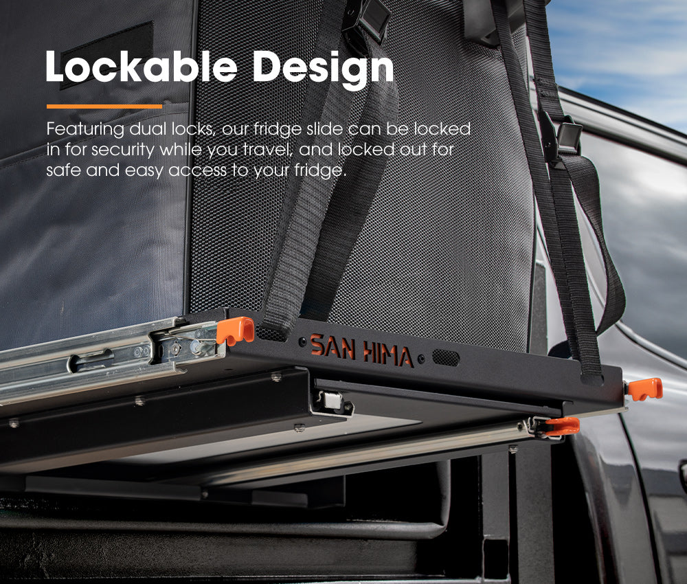 San Hima 75L/95L Fridge Slide With Extendable Table Cutting Board Caravan Part