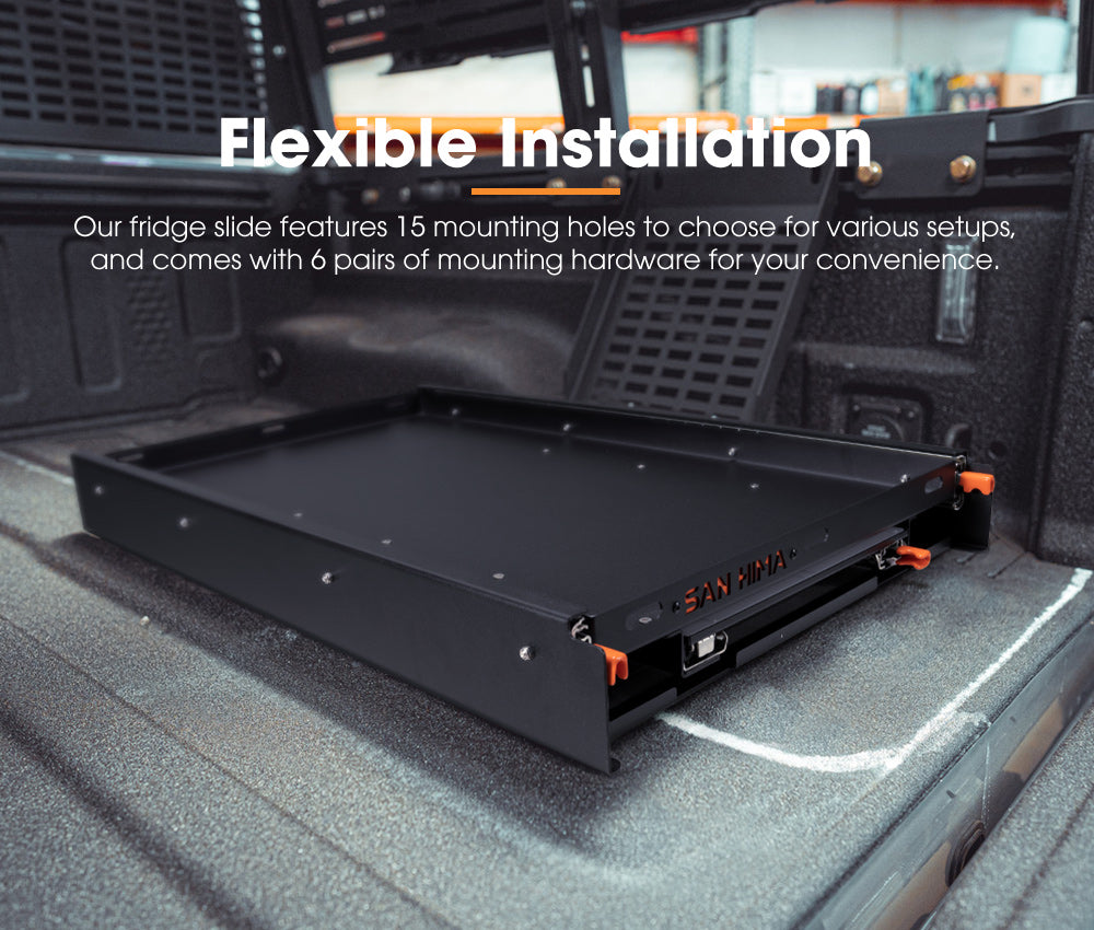 San Hima 75L/95L Fridge Slide With Extendable Table Cutting Board Caravan Part