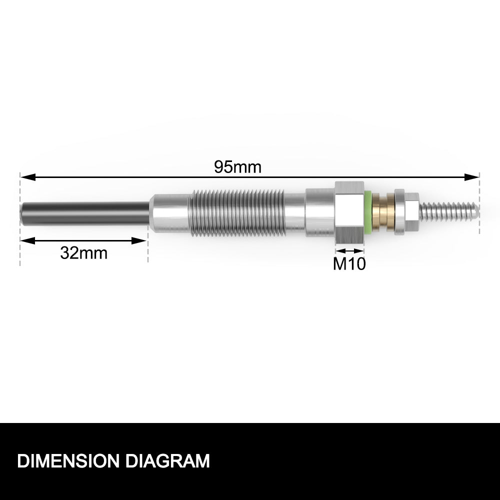 FIERYRED 4 Diesel Glow Plugs FIT Toyota Hilux LN147 LN167 LN172 1997-2005 3.0L 5L 5L-E