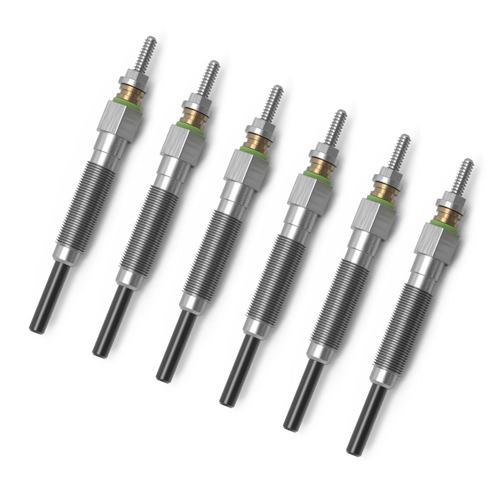 FIERYRED 6pcs Glow Plugs FIT Nissan Patrol GQ Diesel 6cyl/ Maverick DA 88-99
