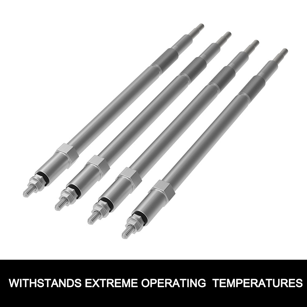 FIERYRED 4Pcs Glow Plugs For Nissan Zd30 Ddti Turbo Diesel Fit Navara D22 Patrol Gu