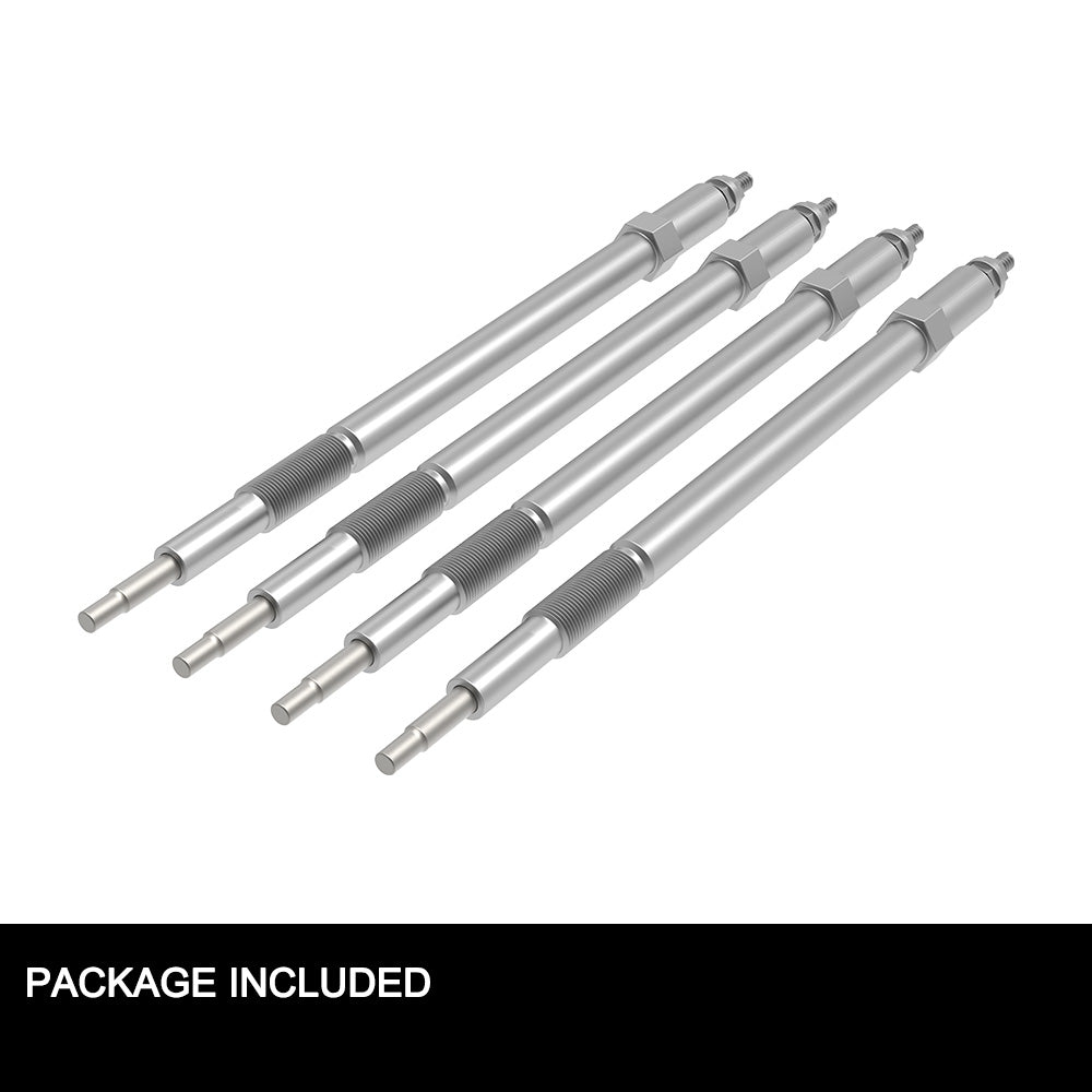 FIERYRED 4Pcs Glow Plugs For Nissan Zd30 Ddti Turbo Diesel Fit Navara D22 Patrol Gu