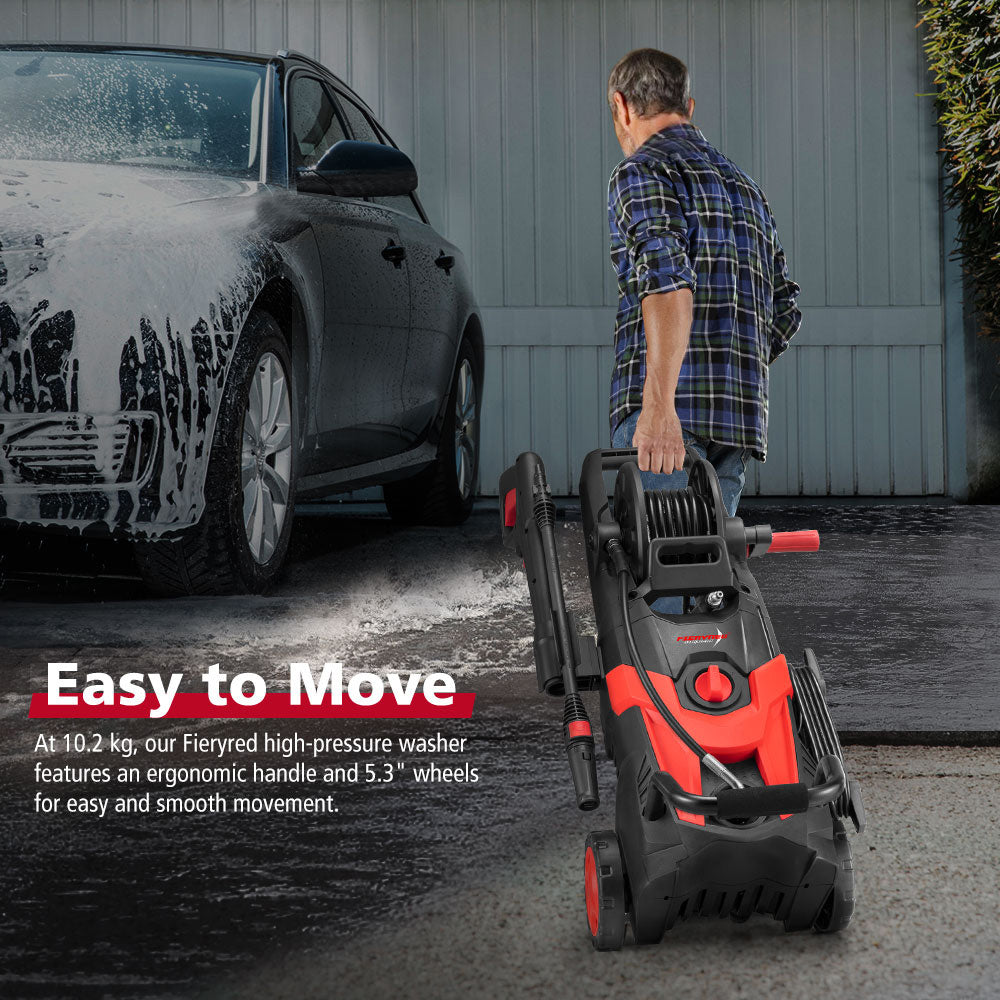 Fieryred High Pressure Washer Cleaner 3500PSI Electric Water Gurney Pump 10M Hose