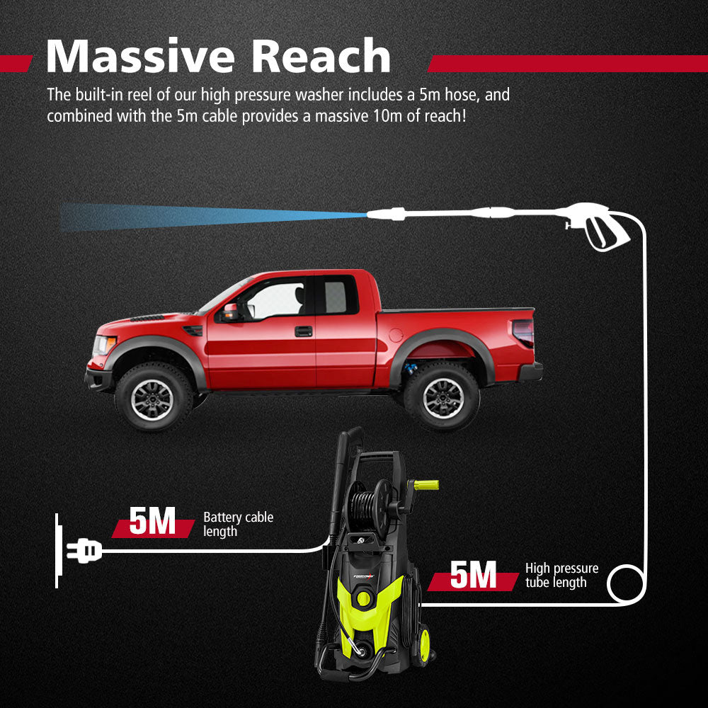 Fieryred 2700W High Pressure Washer Cleaner 4200PSI Electric Water Gurney Pump