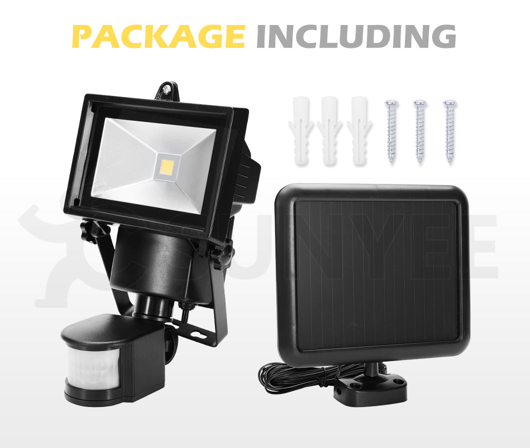 COB LED Solar Sensor Light Outdoor Security Floodlights Garden Motion