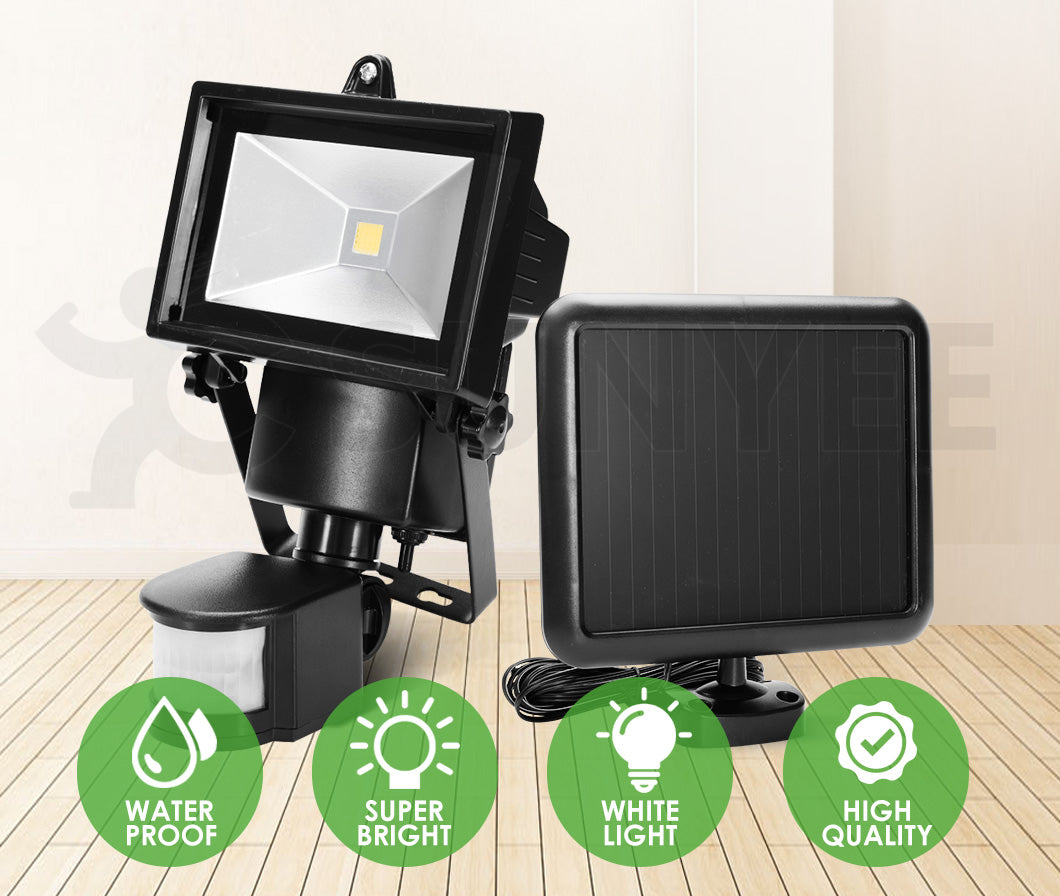 COB LED Solar Sensor Light Outdoor Security Floodlights Garden Motion