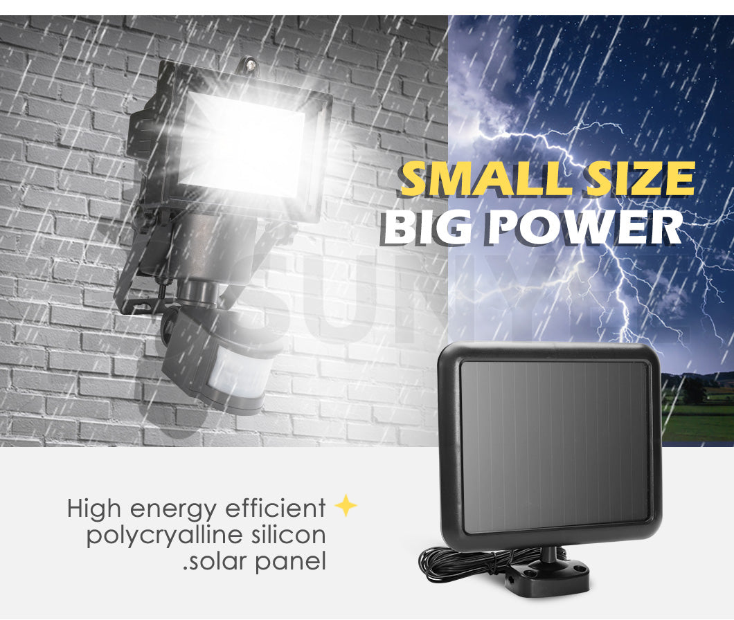 COB LED Solar Sensor Light Outdoor Security Floodlights Garden Motion