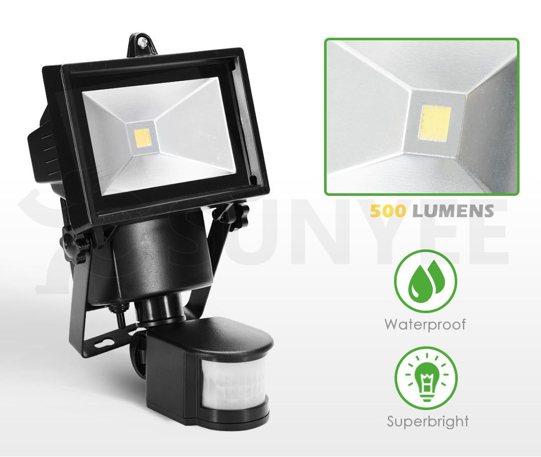 COB LED Solar Sensor Light Outdoor Security Floodlights Garden Motion