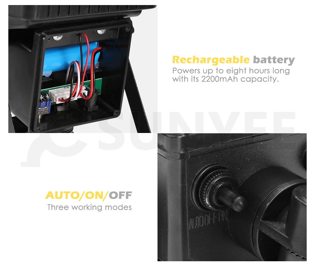 COB LED Solar Sensor Light Outdoor Security Floodlights Garden Motion