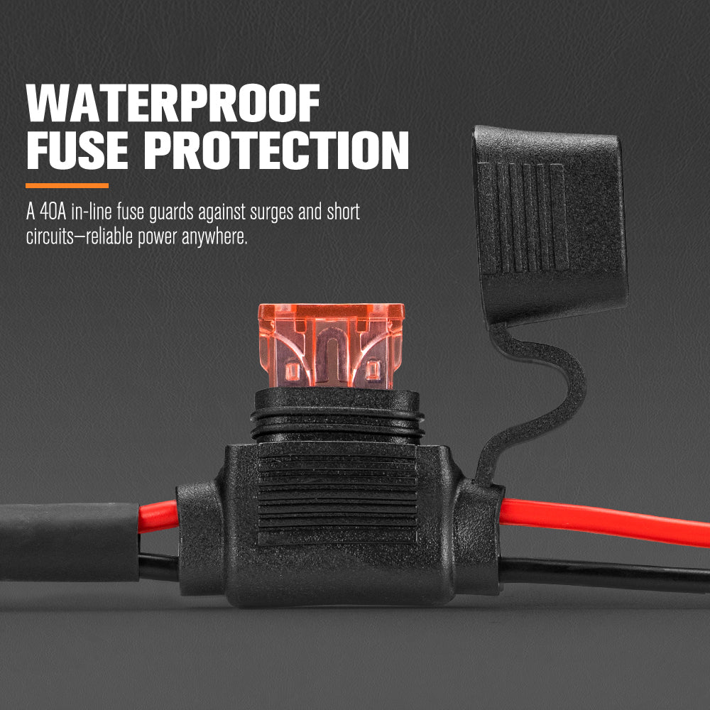 Lightfox 2 Way High Beam Wiring Harness w/ DT 3-Pin Connectors For LED Pod Light