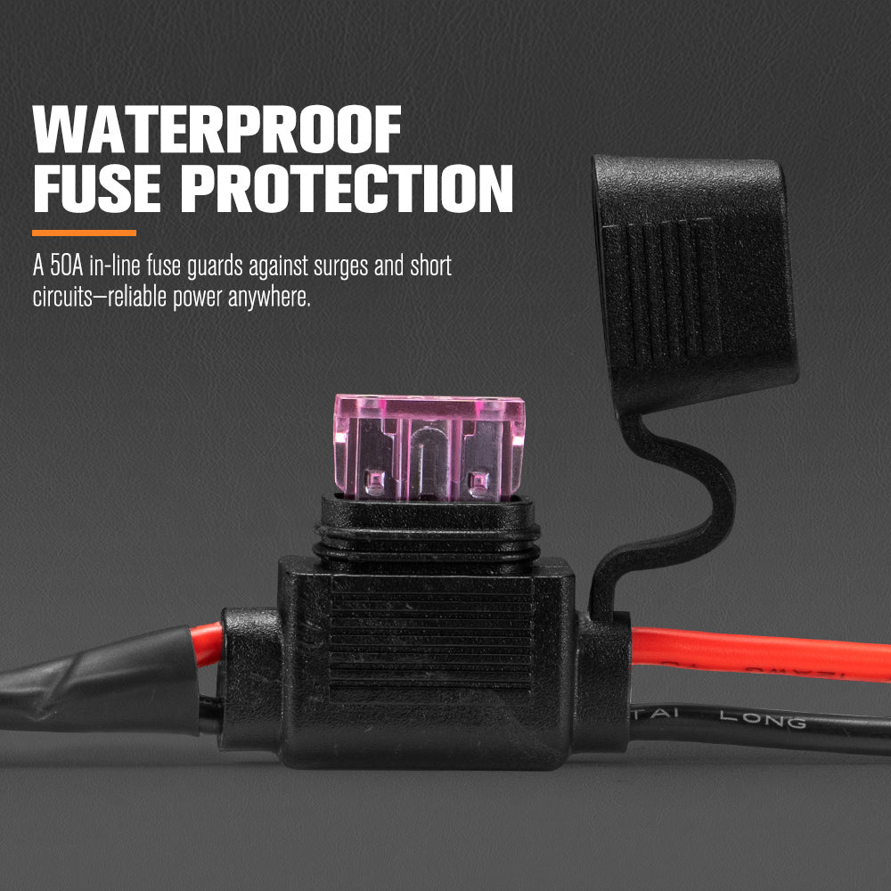 Lightfox High Beam Wiring Harness with DT 3-Pin Connectors For LED Pod Light