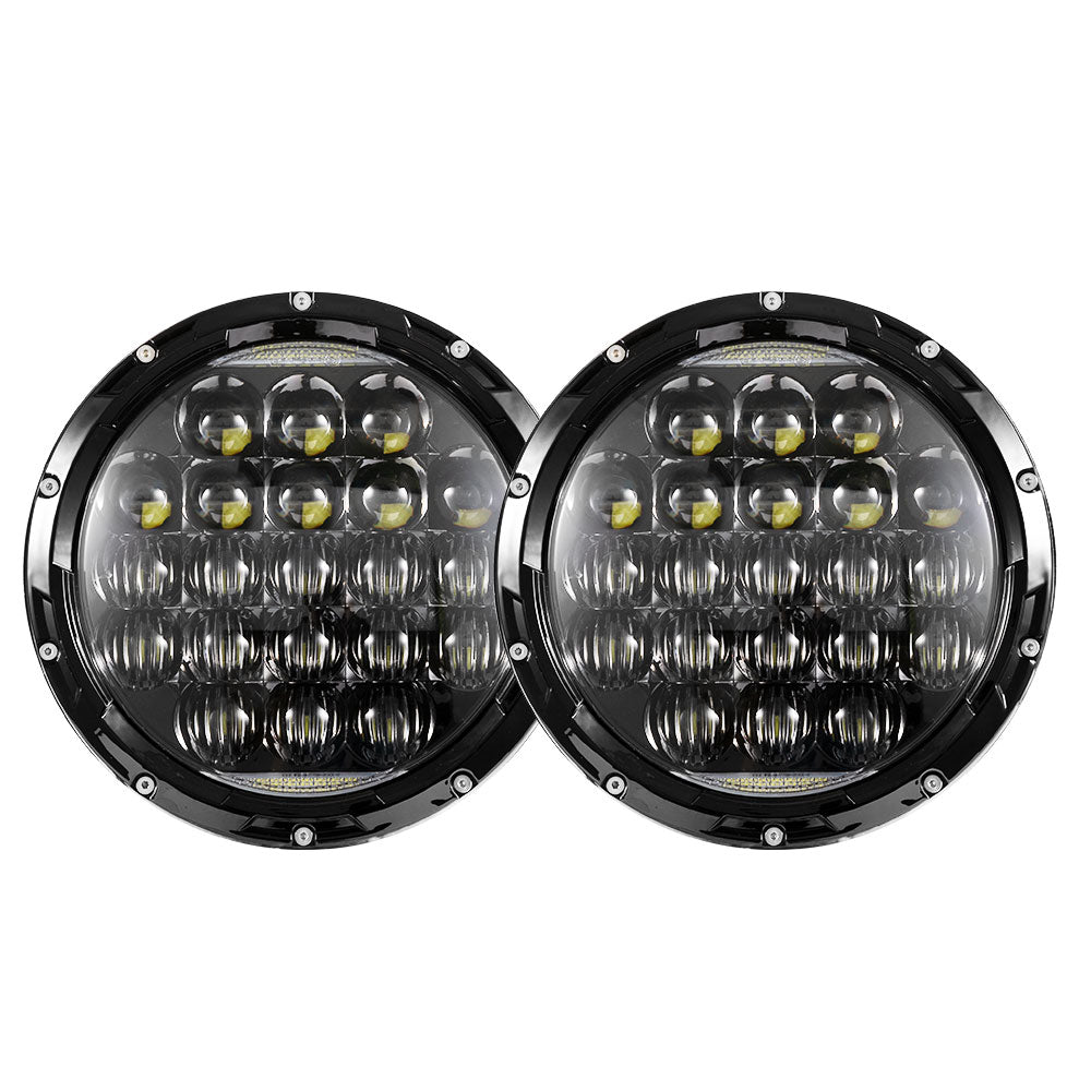 2x 7inch LED Headlights Insert Hi-Lo Beam DRL for Jeep Wrangler Patrol GQ