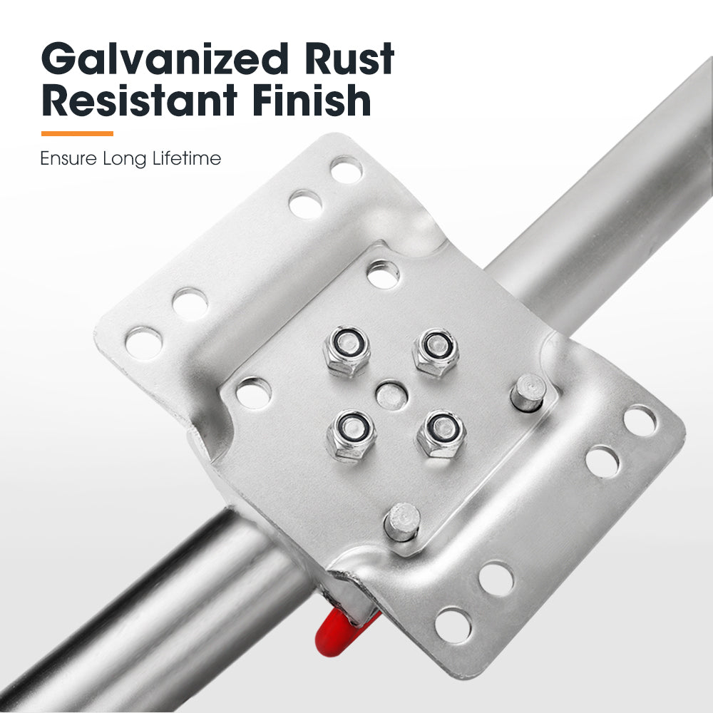 SAN HIMA Jockey Wheel 10" Inch Swing Up Rubber Wheel 1000kg Caravan Boat Trailer