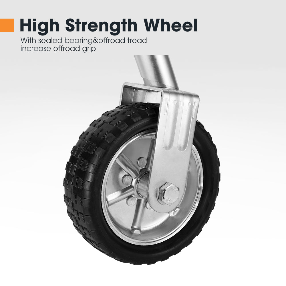 SAN HIMA Jockey Wheel 10" Inch Swing Up Rubber Wheel 1000kg Caravan Boat Trailer