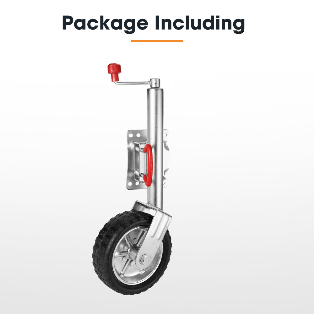 SAN HIMA Jockey Wheel 10" Inch Swing Up Rubber Wheel 1000kg Caravan Boat Trailer