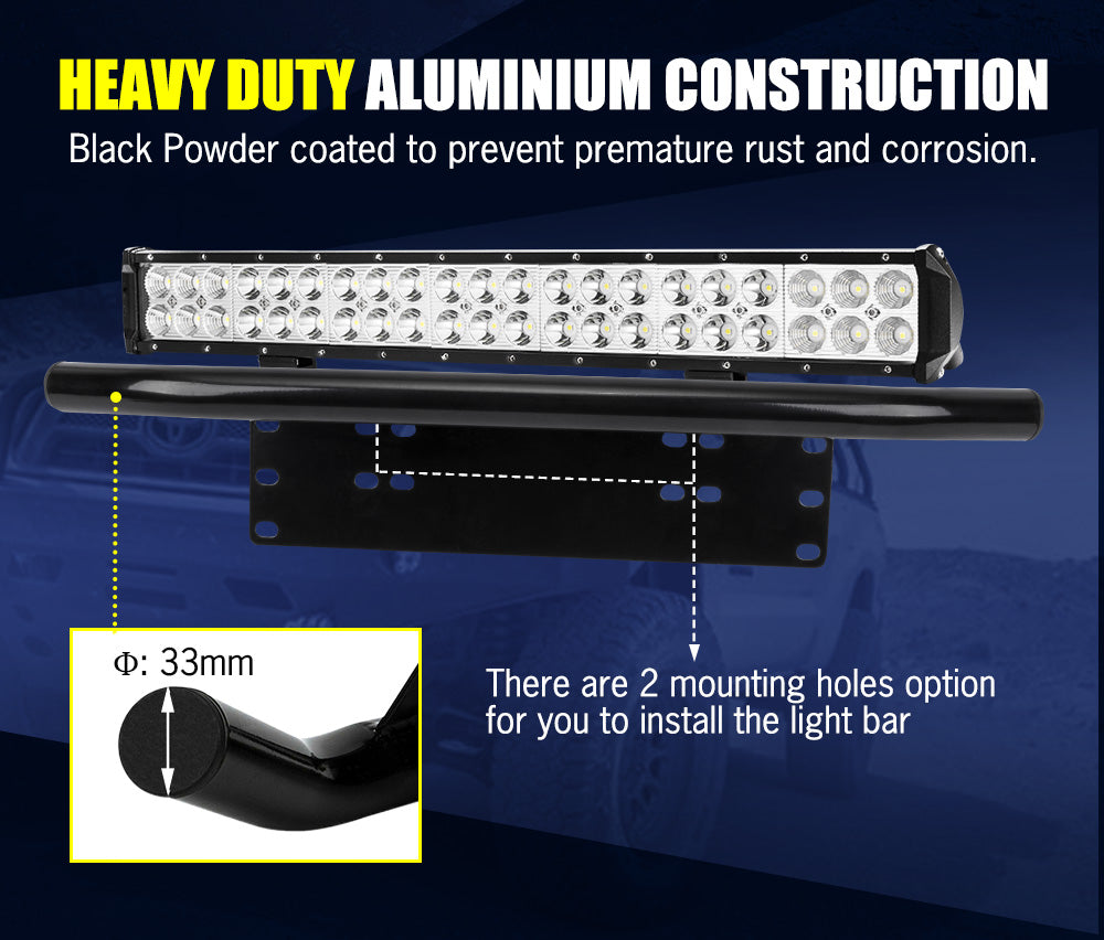 Lightfox LED Light Bar 7" 12" 20" 23" 26" 28" Flood Spot Combo 50" Curved 12V