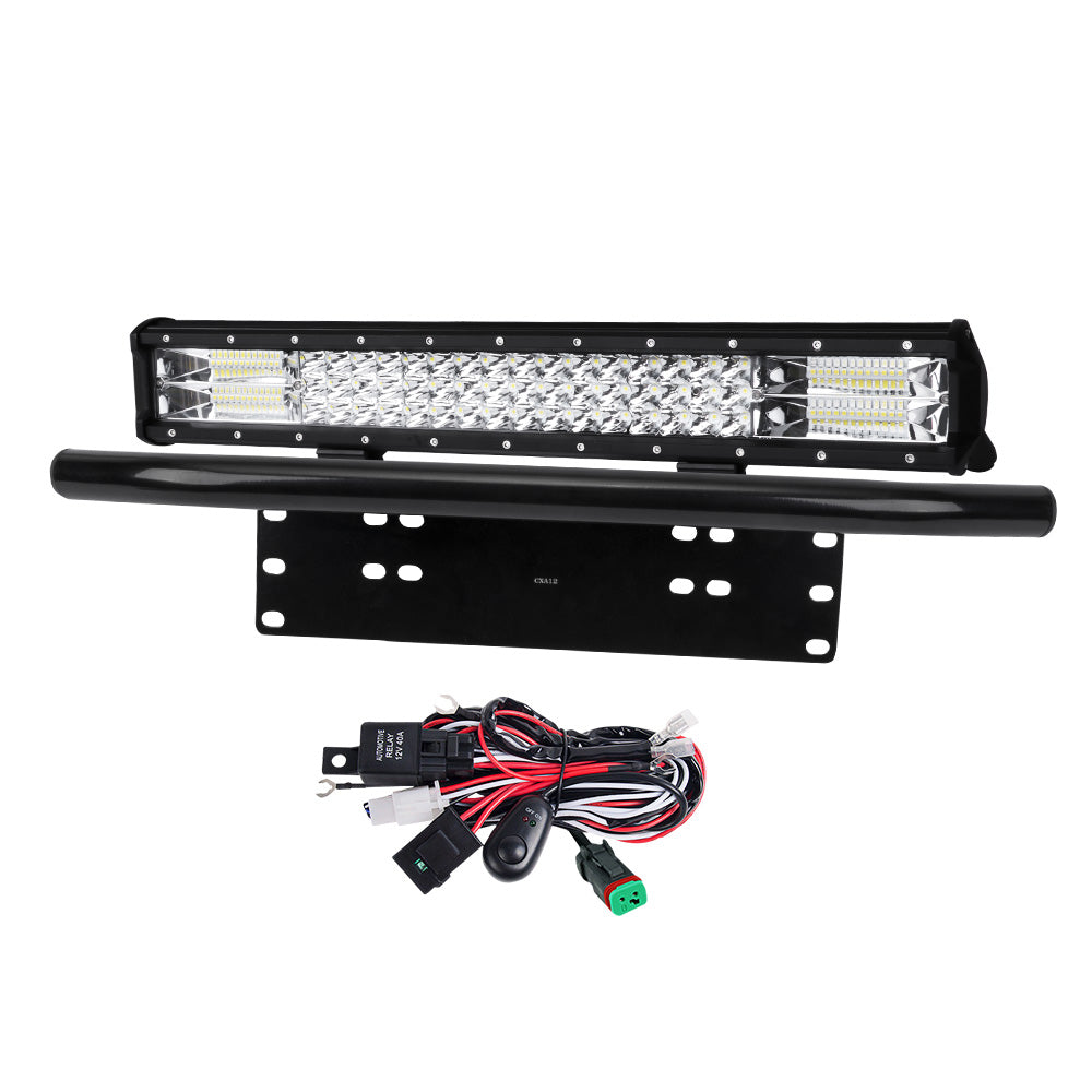 Lightfox LED Light Bar 7" 12" 20" 23" 26" 28" Flood Spot Combo 50" Curved 12V