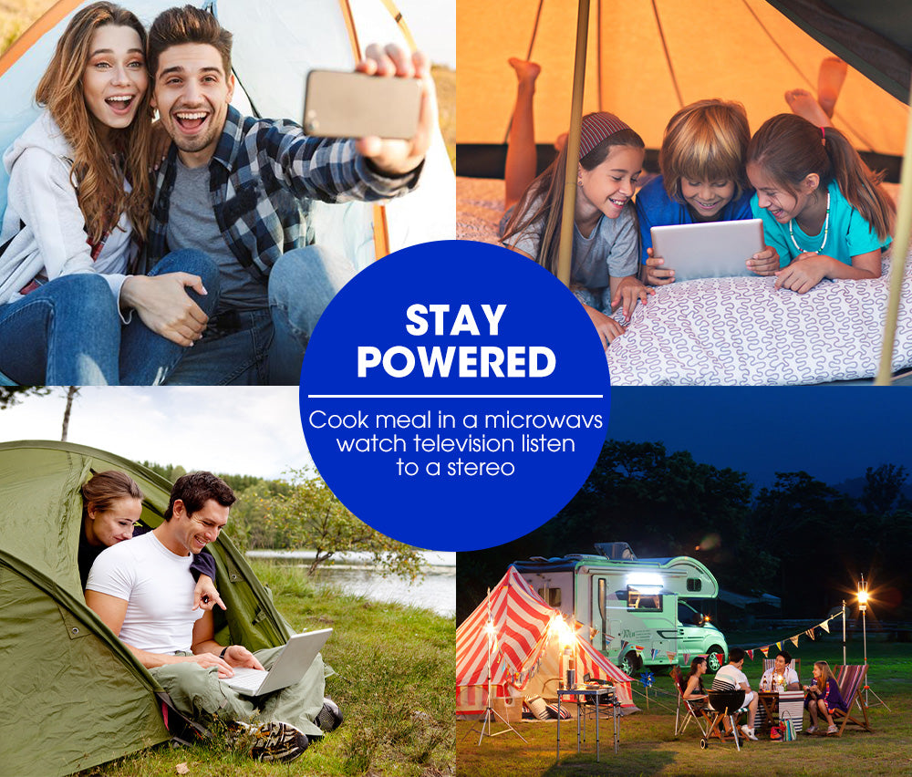 Atem Power 135Ah 12V AGM Deep Cycle Battery Portable + 12V Battery Box Type C