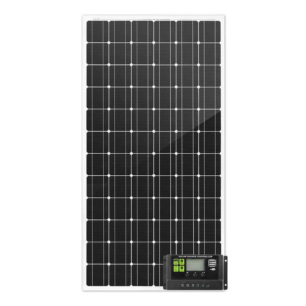 ATEM POWER 250W 12V Solar Panel Kit Mono Fixed Camping Caravan Boat Power Battery Charging