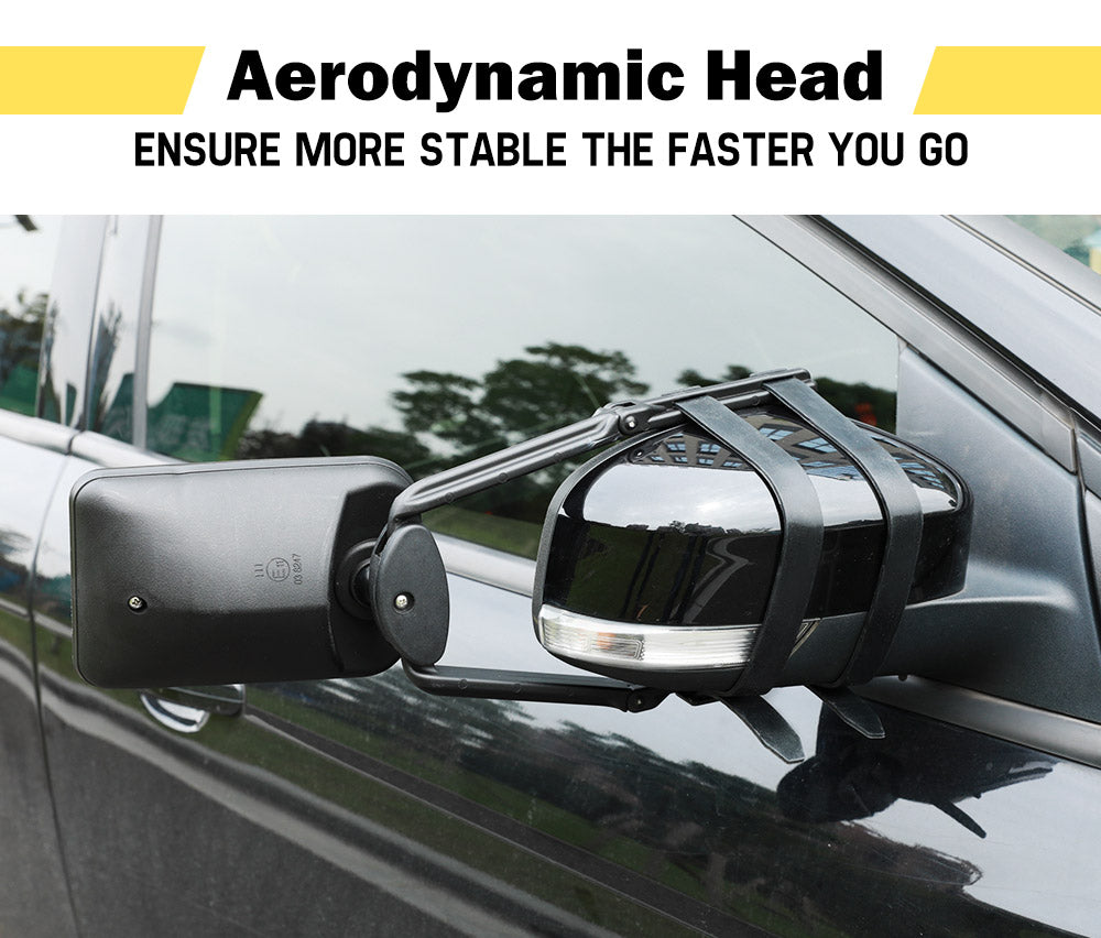 SAN HIMA Towing Mirror Clip On Universal Multi Trailer Caravan Car Truck Vehicle 4WD