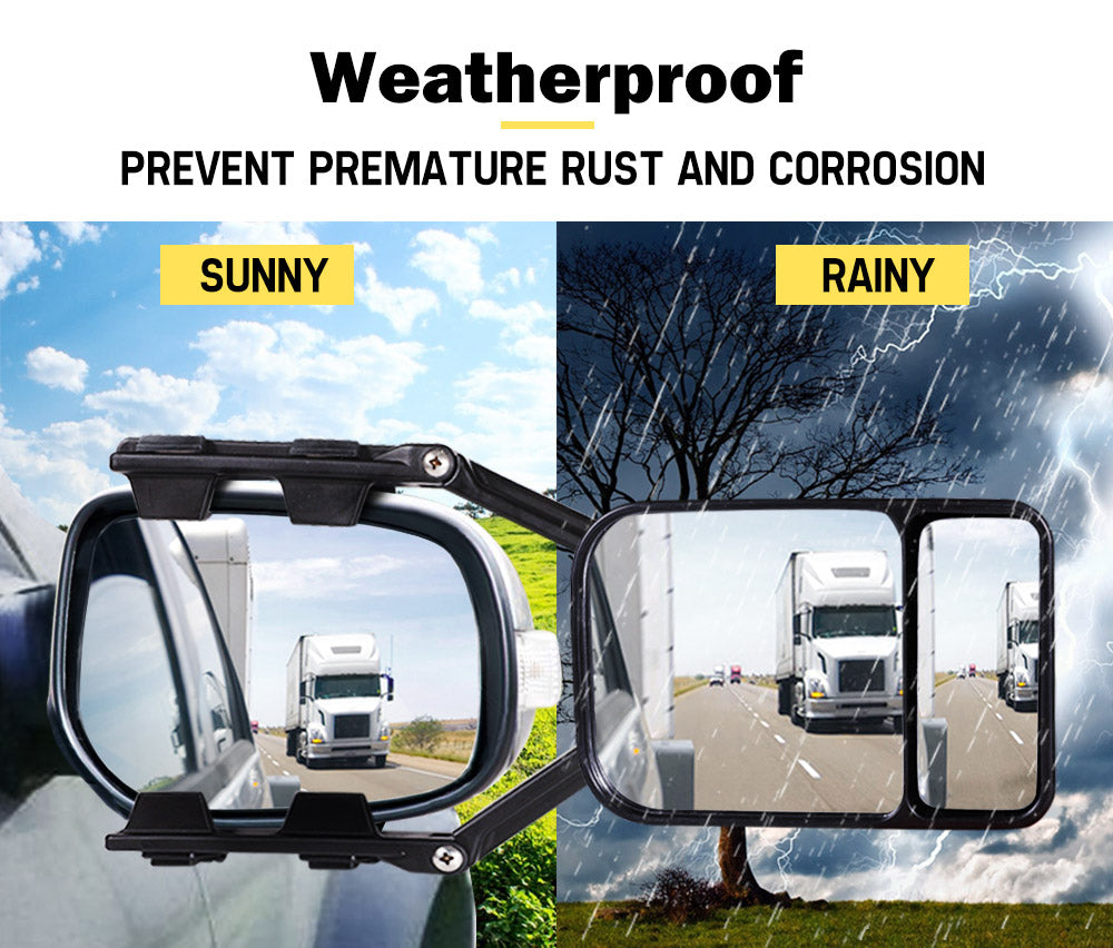 SAN HIMA Towing Mirror Clip On Universal Multi Trailer Caravan Car Truck Vehicle 4WD