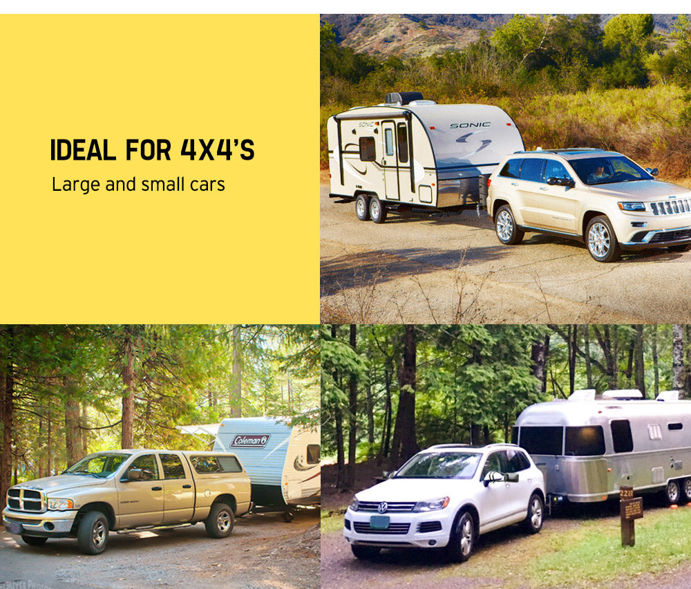 SAN HIMA Towing Mirror Clip On Universal Multi Trailer Caravan Car Truck Vehicle 4WD