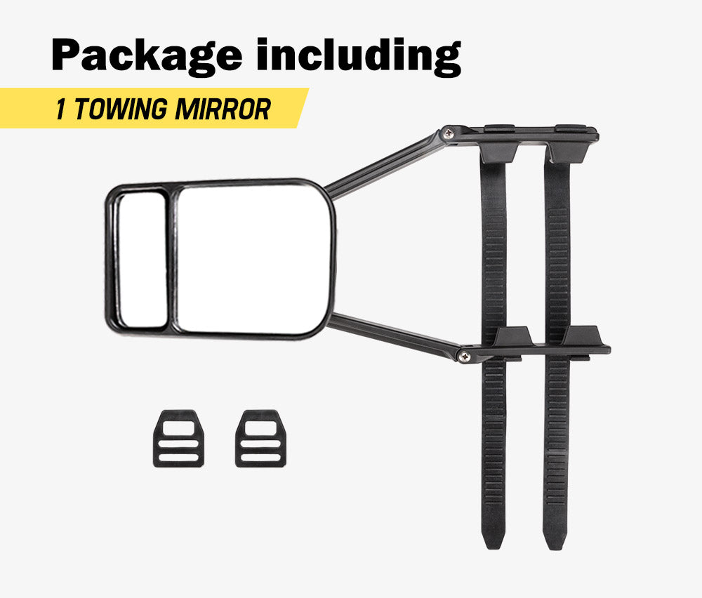 SAN HIMA Towing Mirror Clip On Universal Multi Trailer Caravan Car Truck Vehicle 4WD