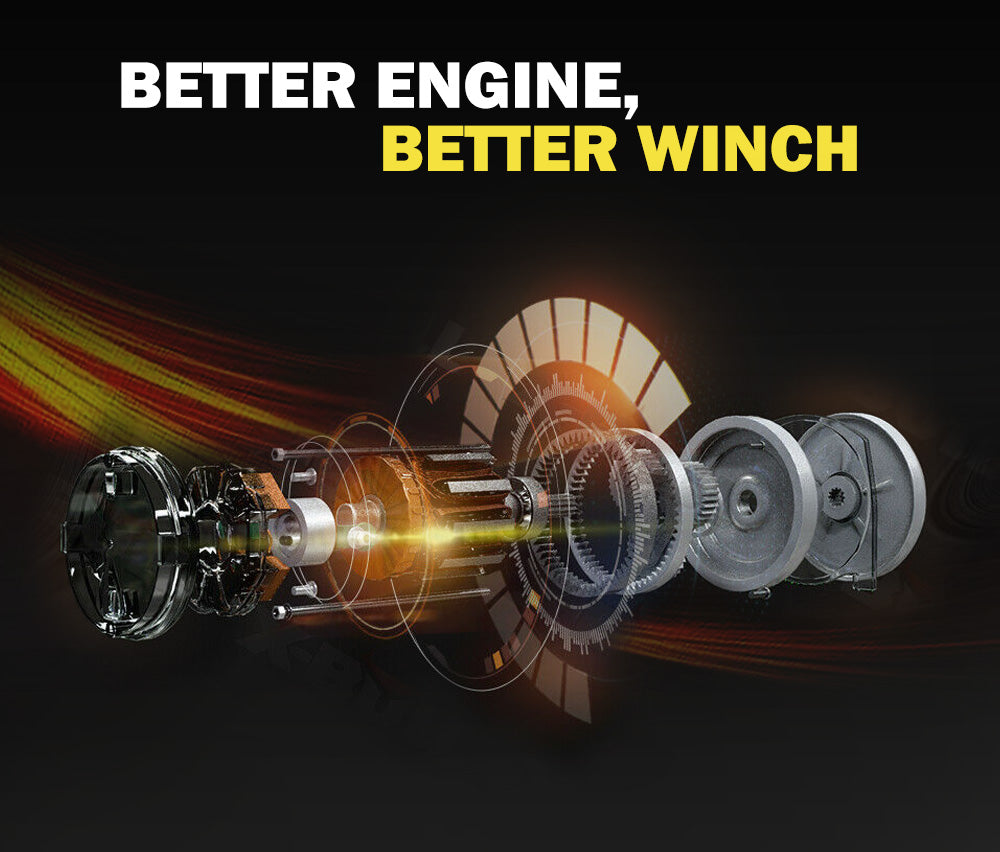 FIERYRED Electric Winch 4500LBS/2045kg 12V Steel Cable Wireless Remotes ATV