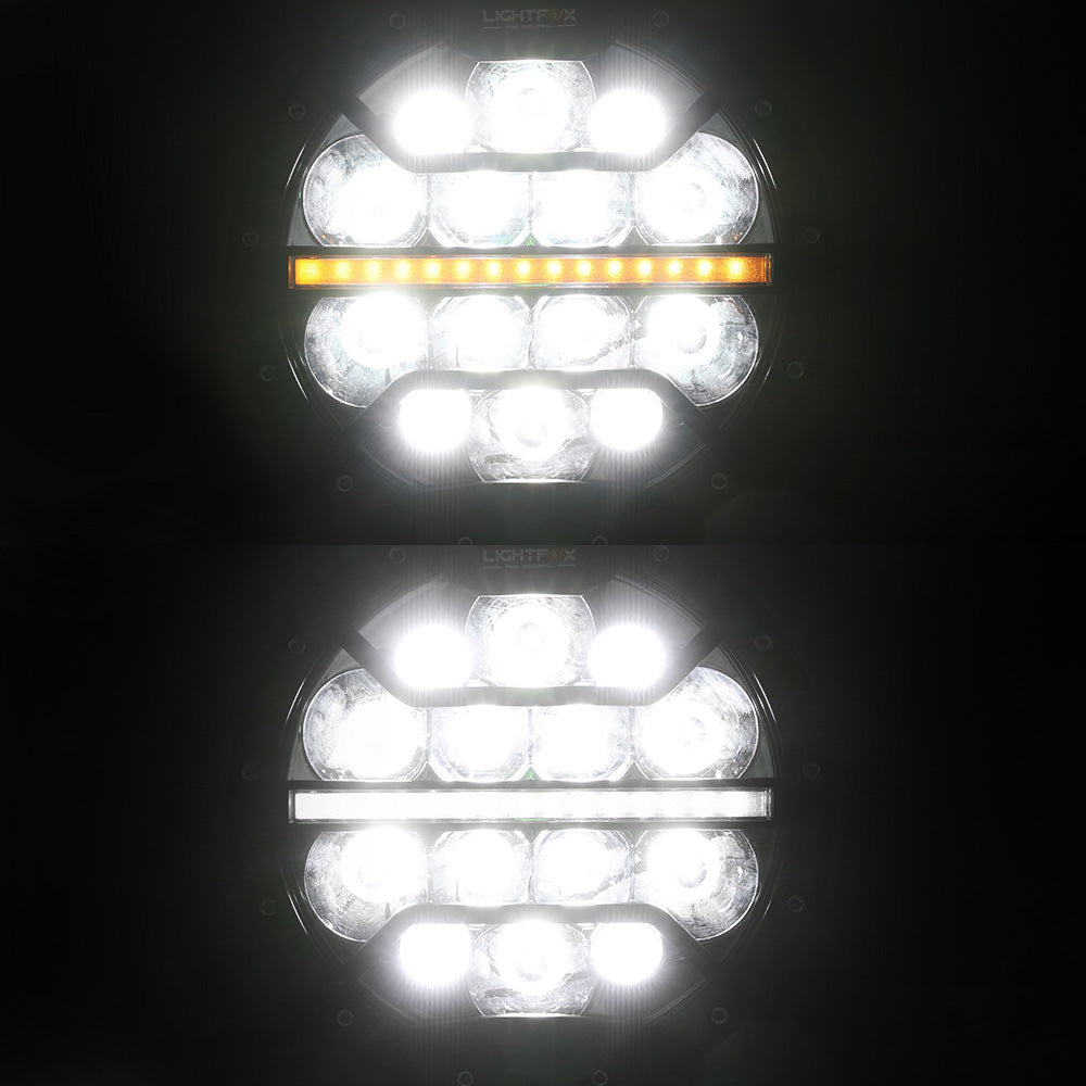 9inch LED Driving Lights Spotlight Spot Beam with Indicator & DRL