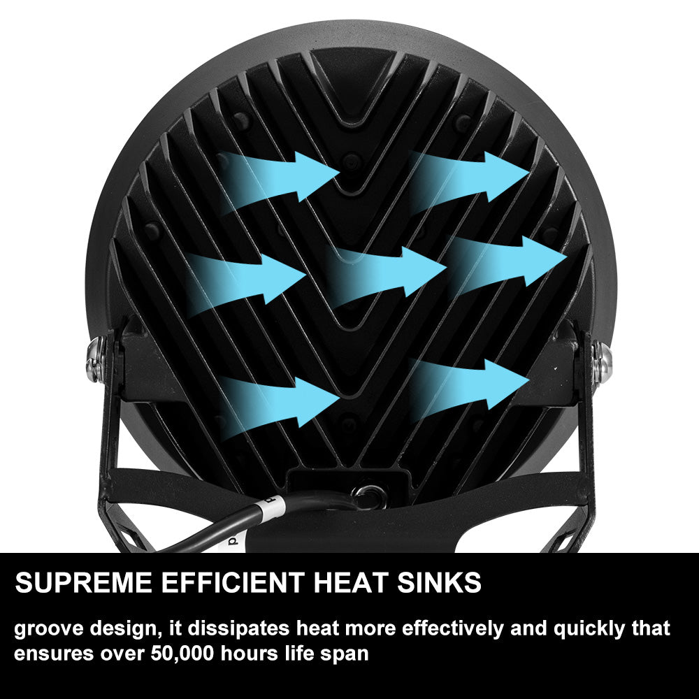 9inch LED Driving Lights Spotlight Spot Beam with Indicator & DRL