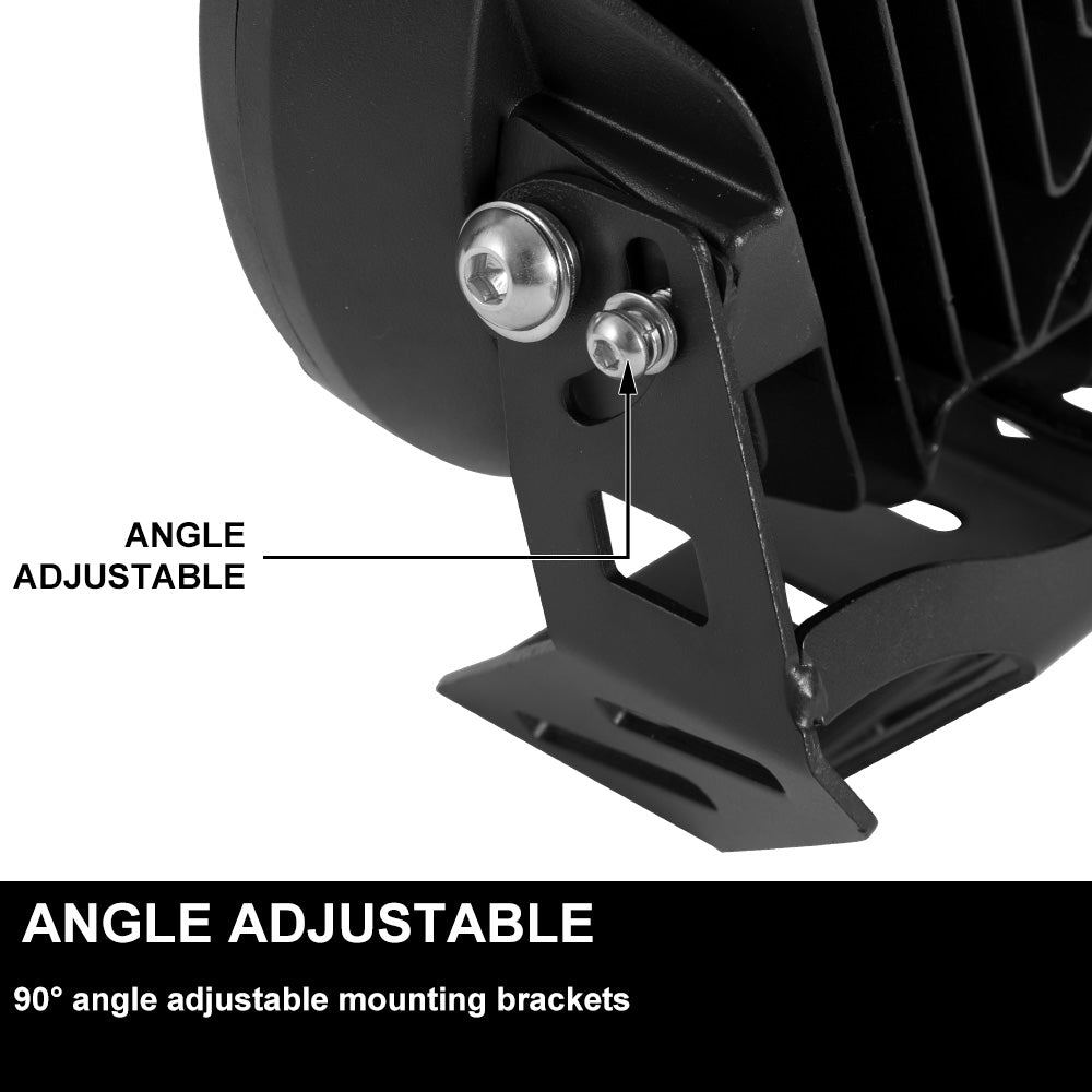 9inch LED Driving Lights Spotlight Spot Beam with Indicator & DRL